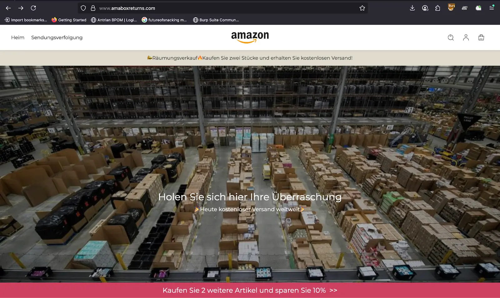 Fake Landing Page (Source - CloudSEK)